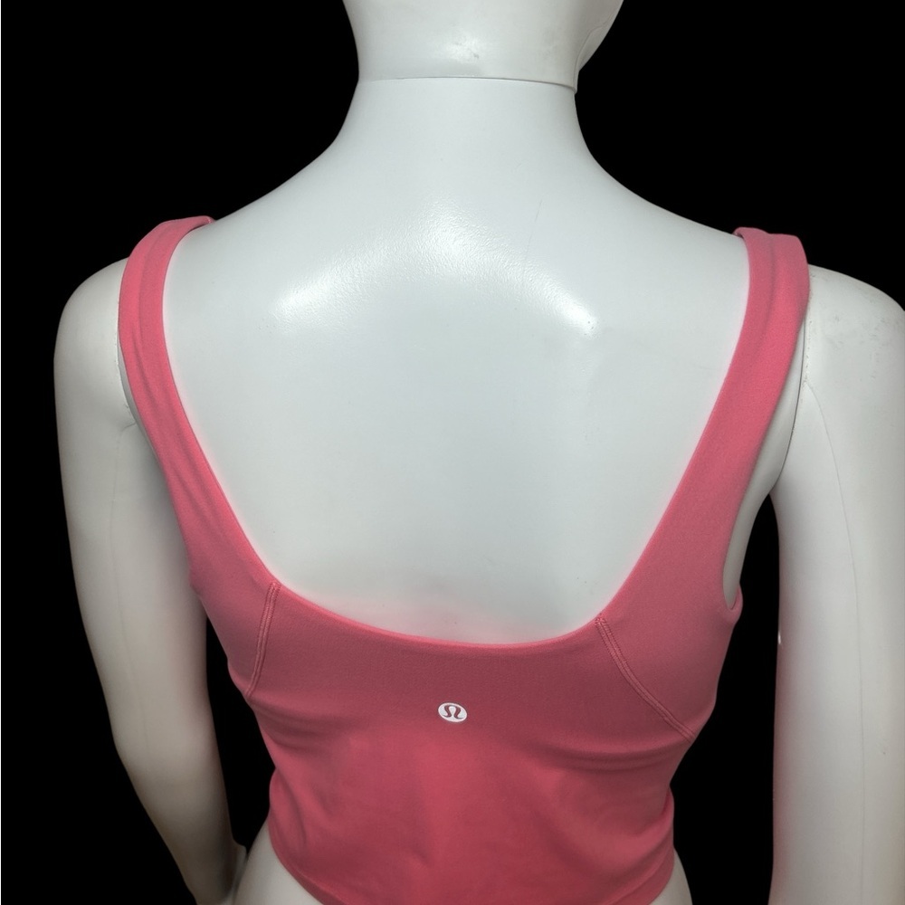 Lululemon Align Tank Top in a pink color with a V-neckline and built-in bra - Picture 5 of 7